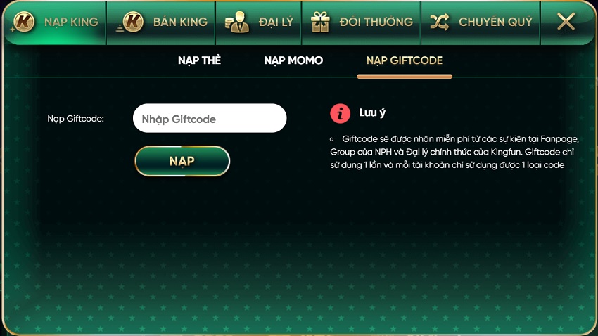 nap giftcode